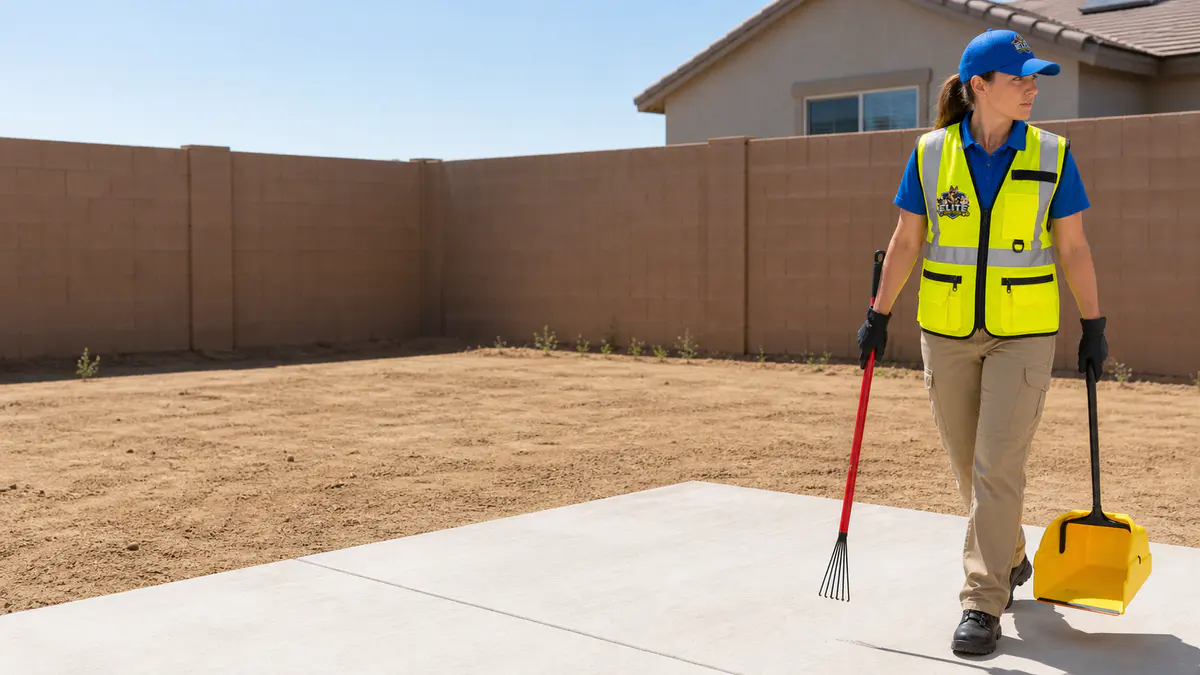 Elite Scoop Patrol branded dog poop removal service in Villages At Queen Creek